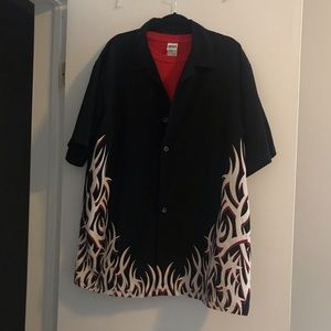 Flames bowling shirt